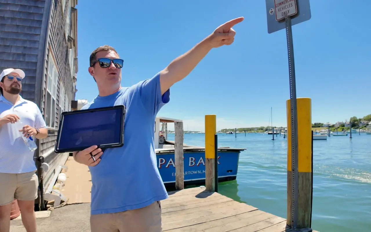 Mike Currid, founder of the Edgartown Tour Company Jaws walking tour on Martha's Vineyard