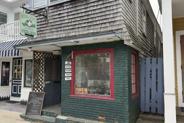 Mister Pugg's Mugg corner and sign, Oak Bluffs