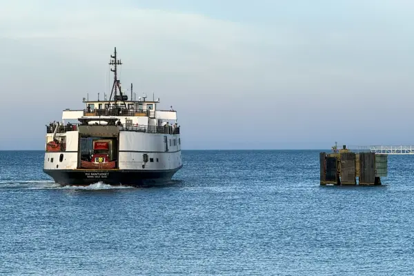 The Nantucket ferry at the Oak Bluffs terminal