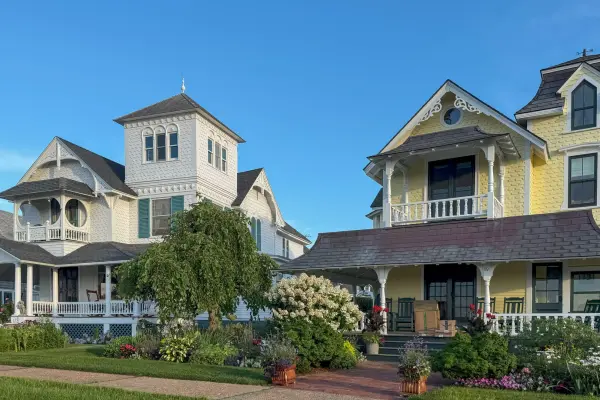 Victorian cottages facing Ocean Park