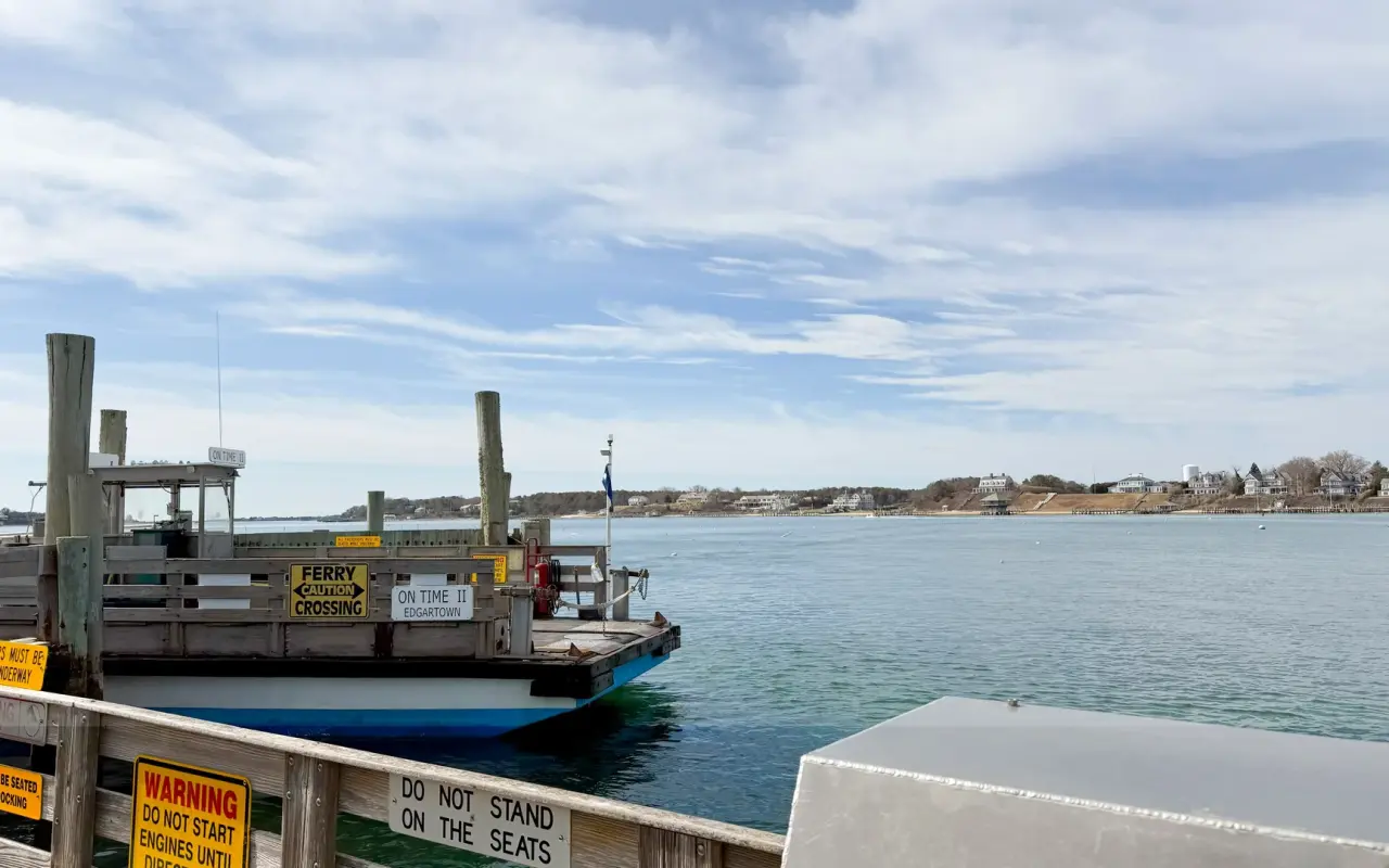 On Time II ferry crossing from Edgartown to Chappaquiddick