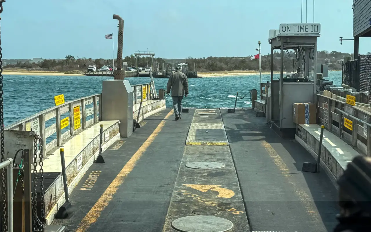 On Time III Chappy Ferry crossing from Edgartown to Chappaquiddick
