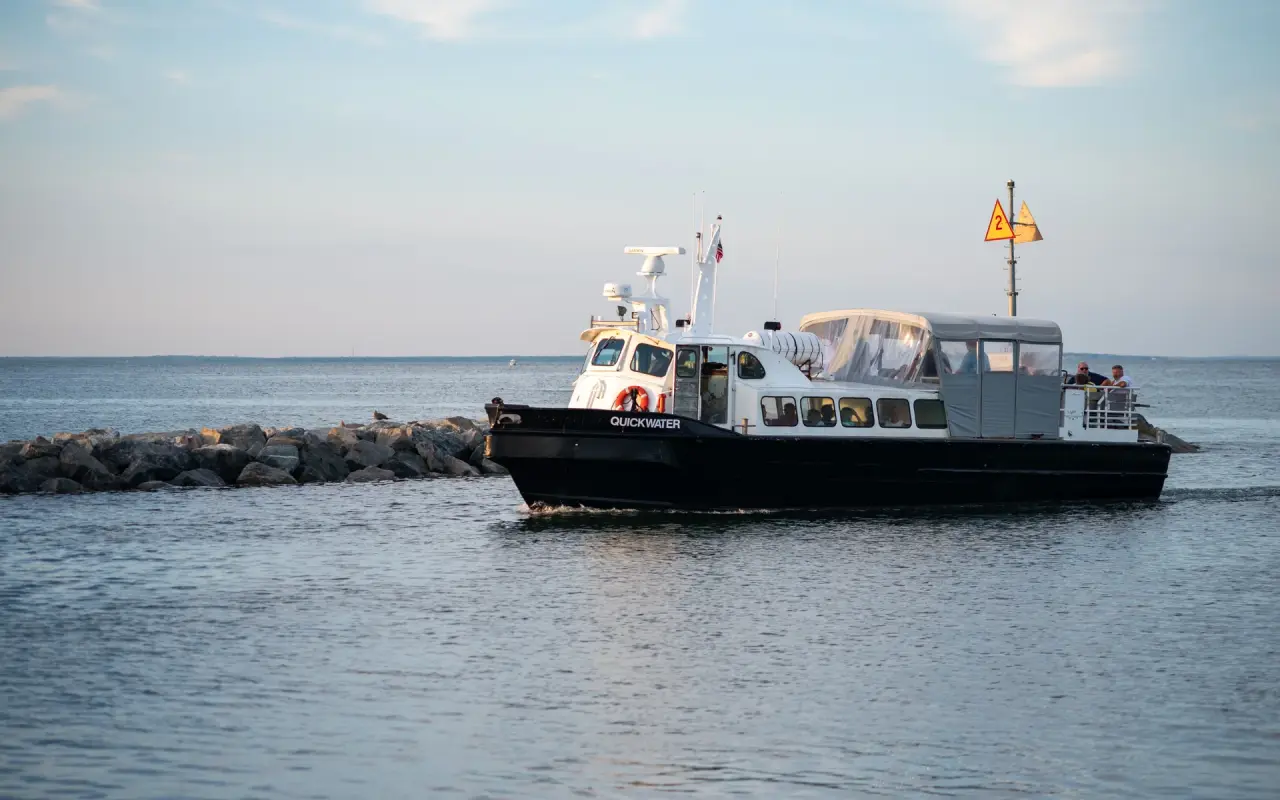 The Patriot Party Boats vessel Quickwater off Oak Bluffs