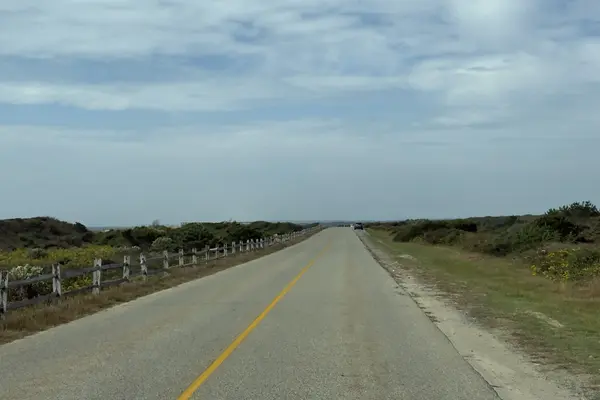 Atlantic Drive, the road behind the dunes between the forks