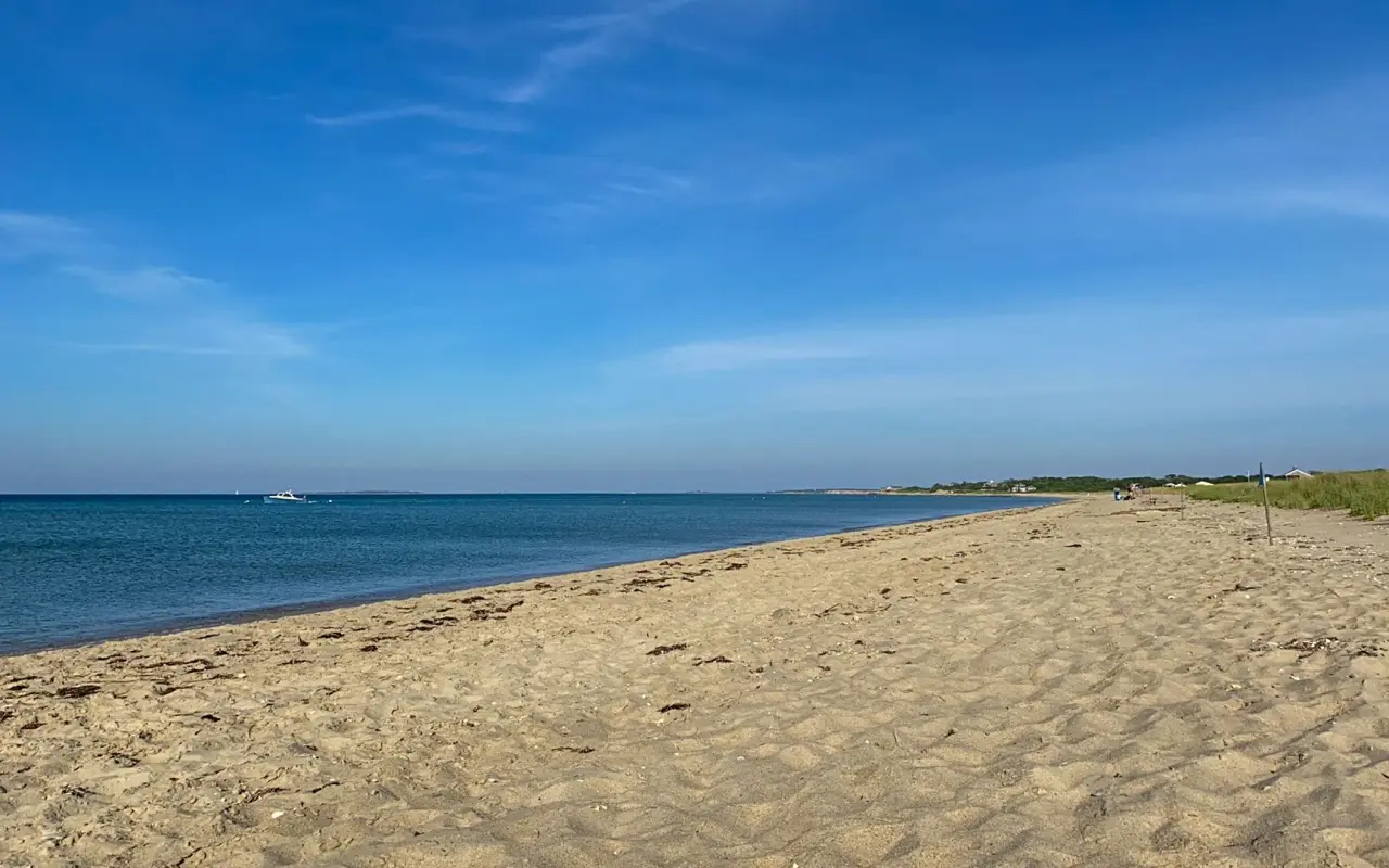 State Beach in Oak Bluffs on a summer day
