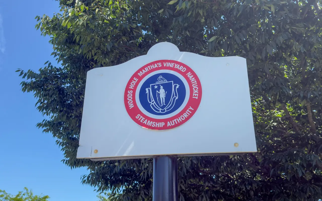 Woods Hole, Martha's Vineyard and Nantucket Steamship Authority sign