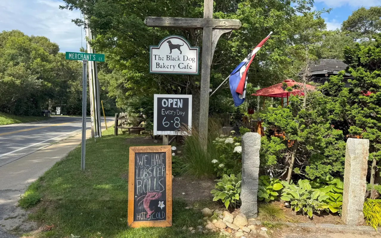 Black Dog Bakery Cafe on State Road in Vineyard Haven on Martha's Vineyard