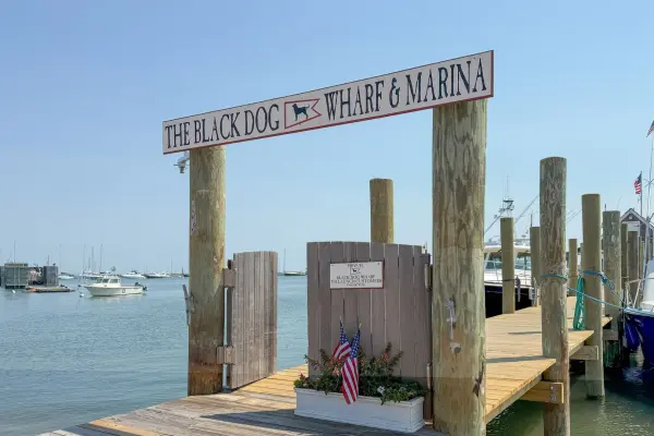 The Black Dog wharf and marina
