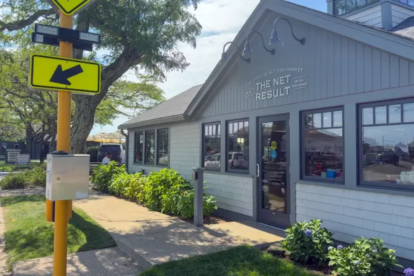 The Net Result fish market at Tisbury Marketplace on Beach Road