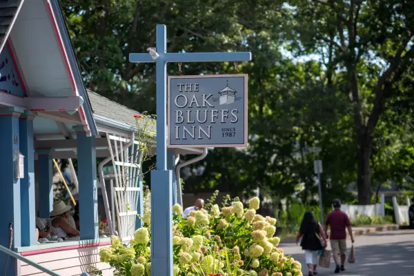 The Oak Bluffs Inn at the top of Circuit Avenue