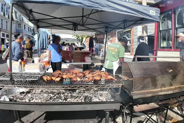 Grilled chicken on Tivoli Day
