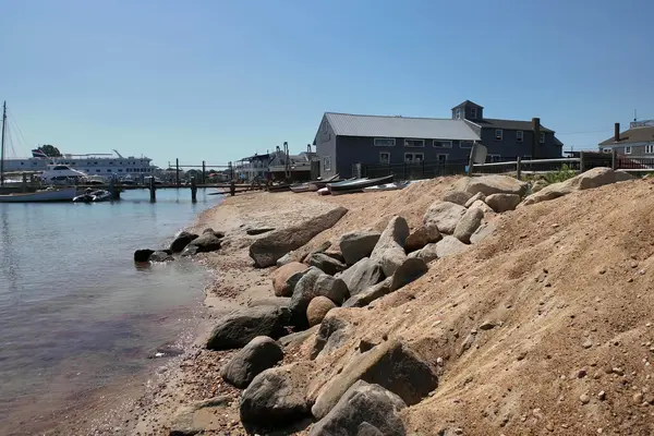 The harbor beach by the Black Dog Tavern