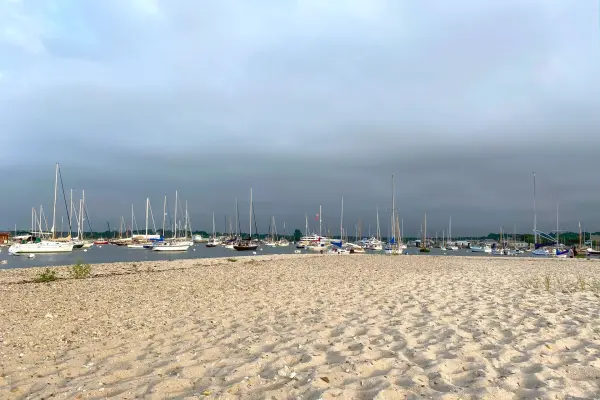 Boats in Vineyard Haven harbor