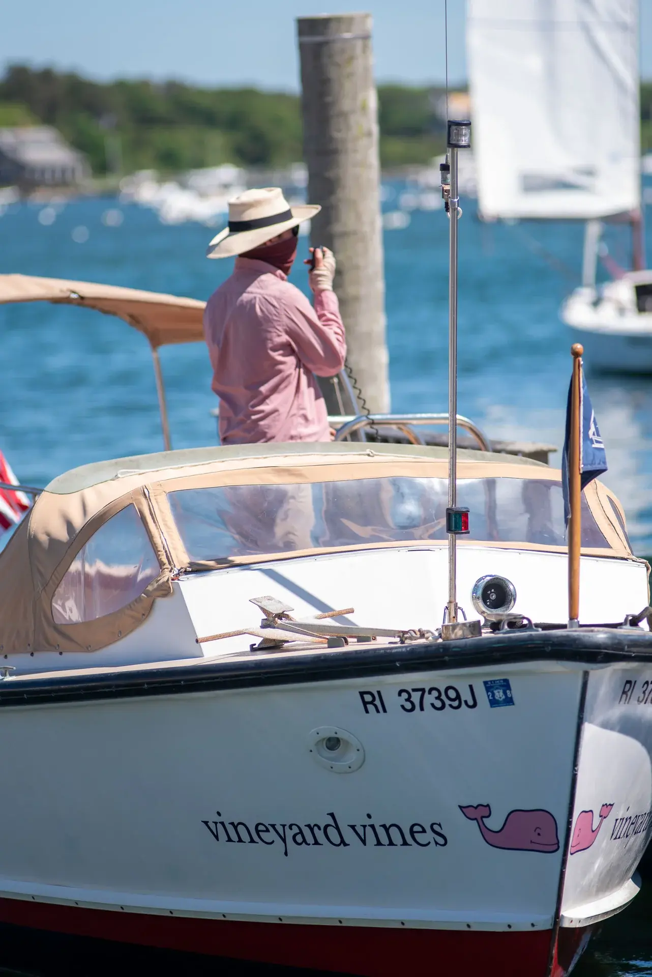 Captains aboard a boat, Edgartown