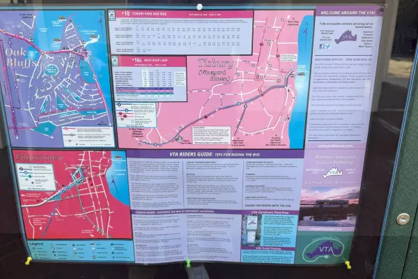 VTA Riders Guide posted in Edgartown