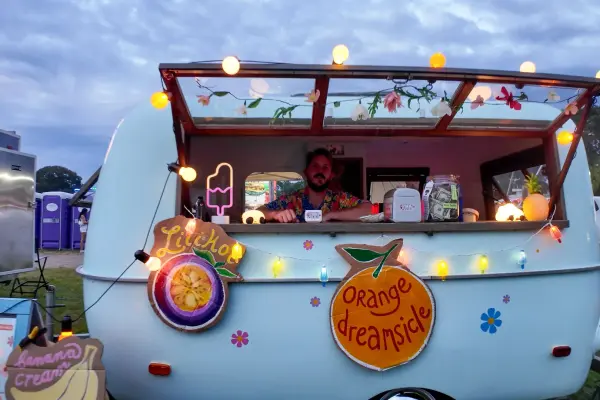 The Yommi ice cream trailer