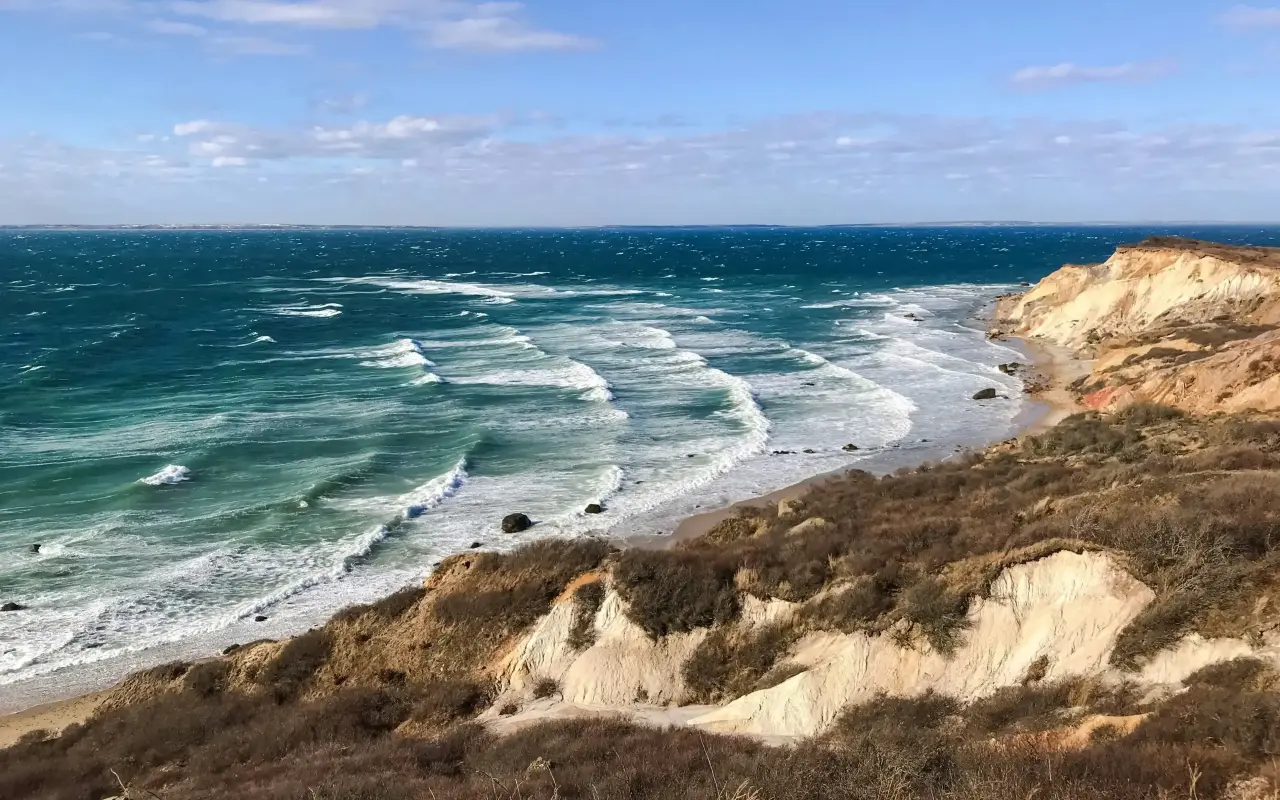 Moshup Beach below the cliffs at Aquinnah on Martha’s Vineyard