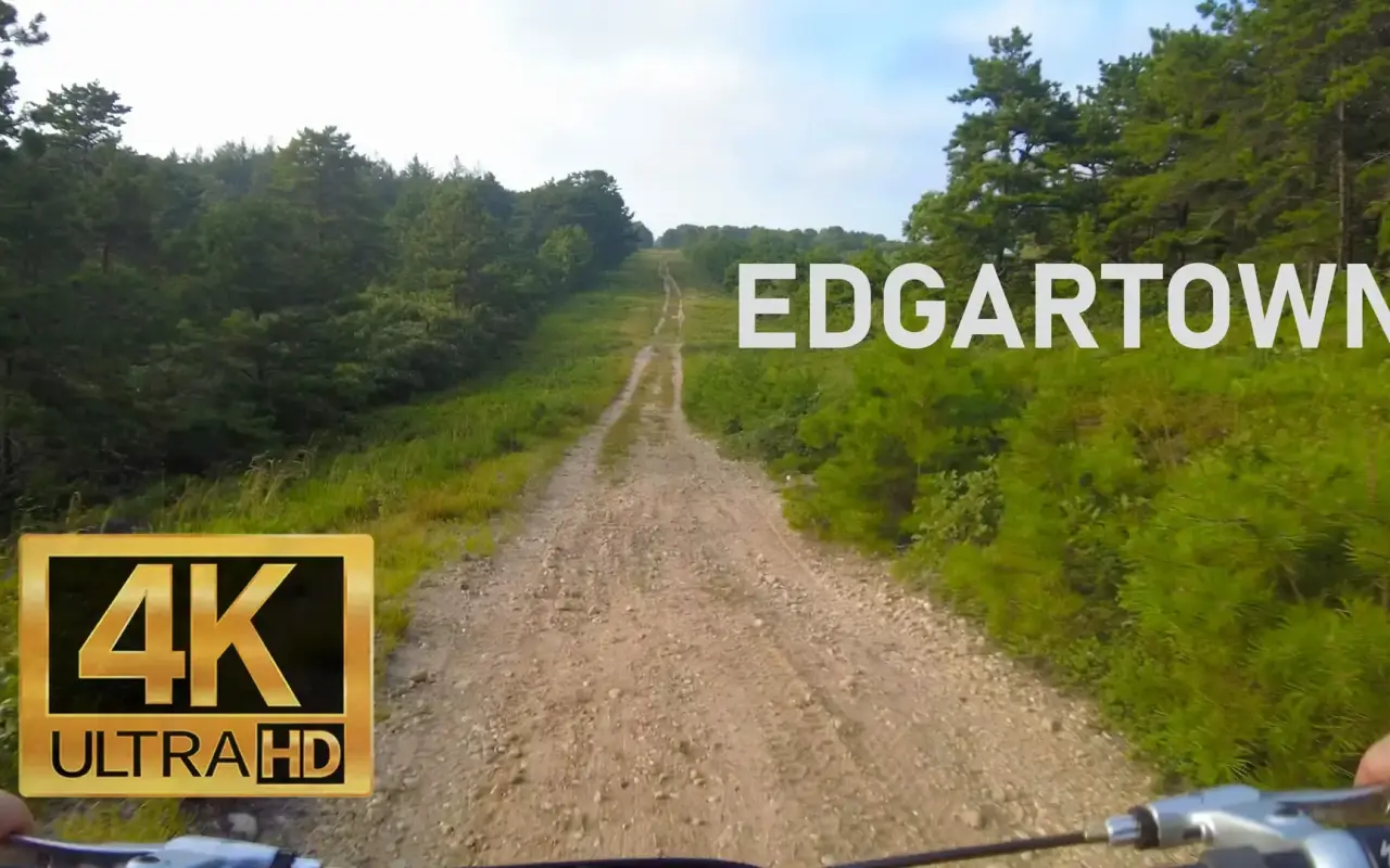 A bike trail near Edgartown on Martha’s Vineyard