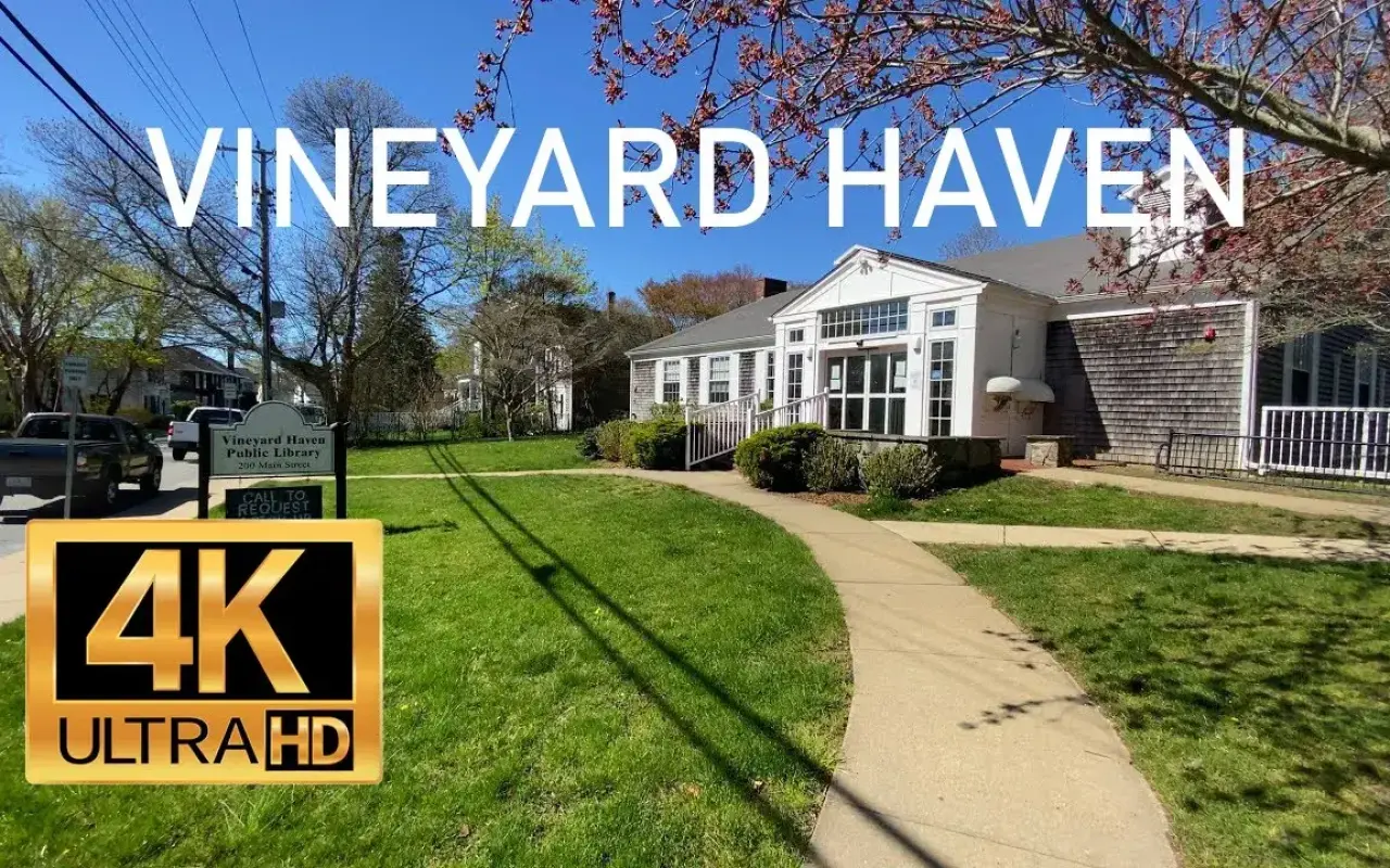 The Vineyard Haven library on Martha’s Vineyard