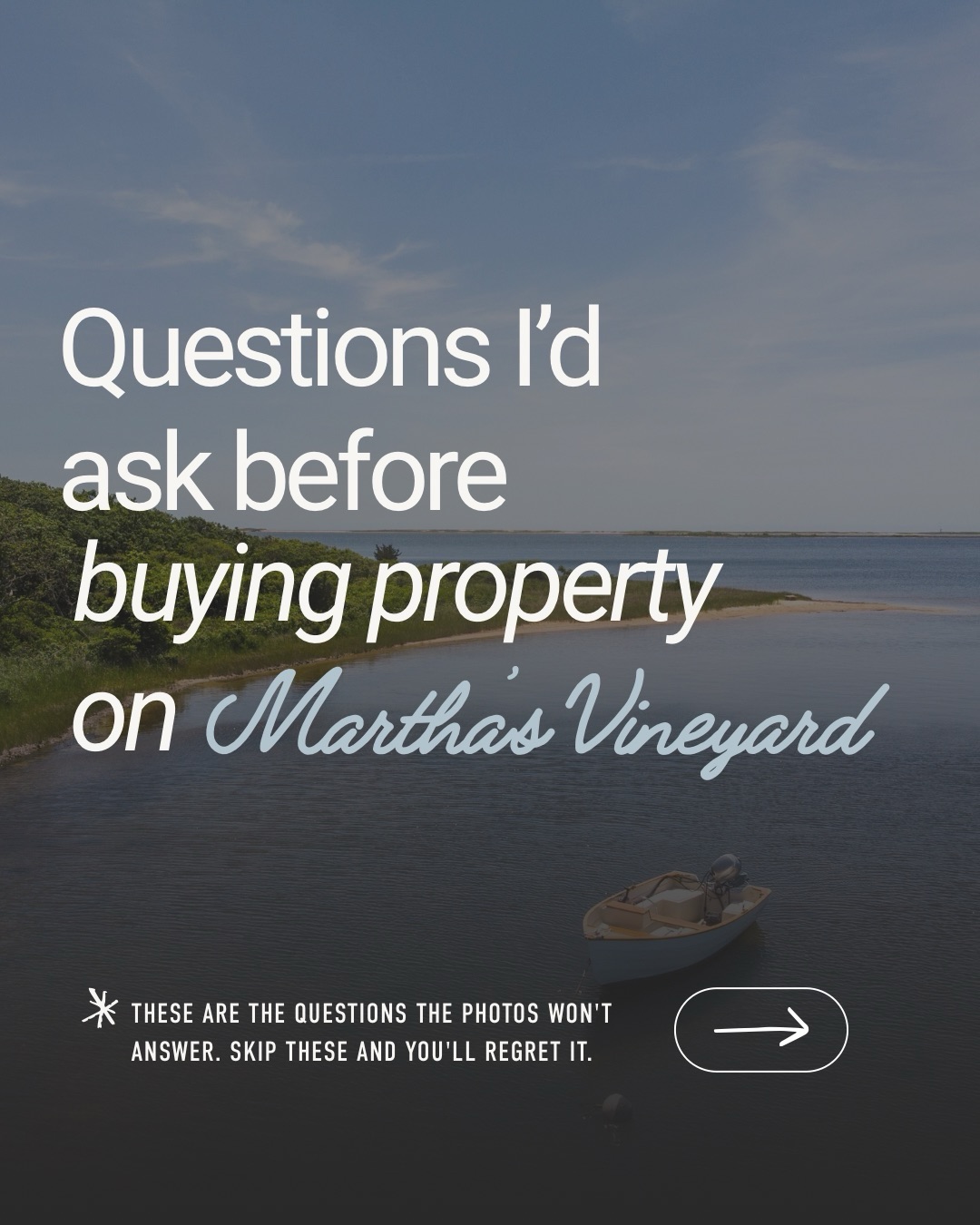 You can Google “buying a property on Martha’s Vineyard.” 🔍  Google won’t tell you which town caps h...