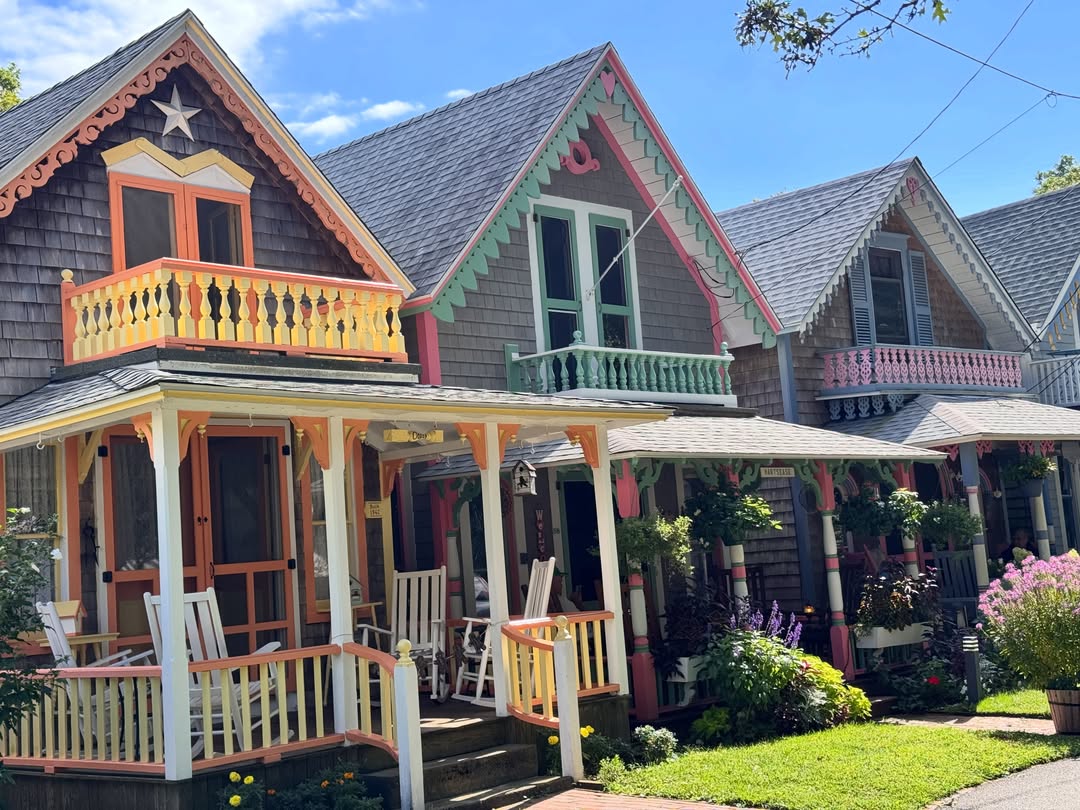 In 1835, a Methodist Church meeting spot was started in Oak Bluffs, MA on Martha’s Vineyard, The sit...