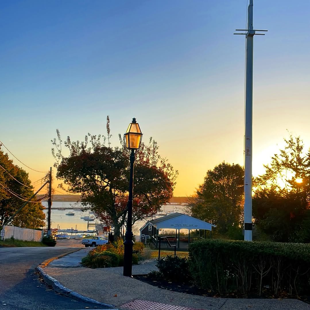 Owen Park in Vineyard Haven is about a 10-minute walk from the ferry. The white flagpole is a schoon...