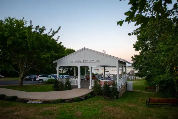 The bandstand at Owen Park in Vineyard Haven