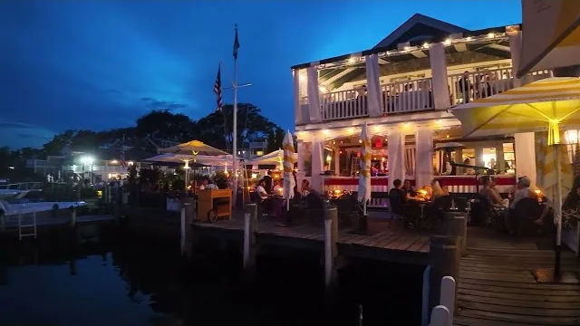 Edgartown Downtown Main Street By The Harbor Atlantic Restaurant